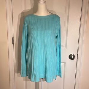 Lands End blue sweater